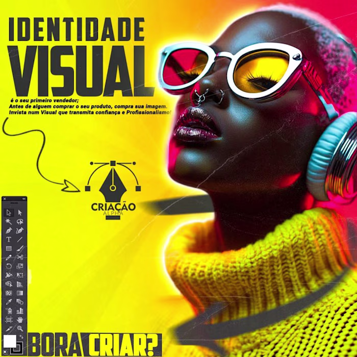 A bold and modern visual