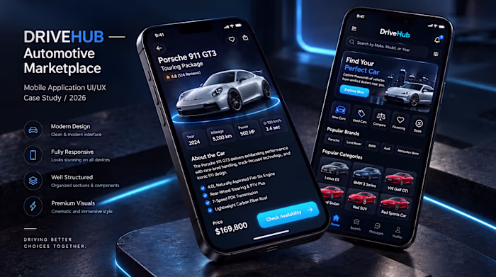 DriveHub — Automotive Marketplace Mobile App