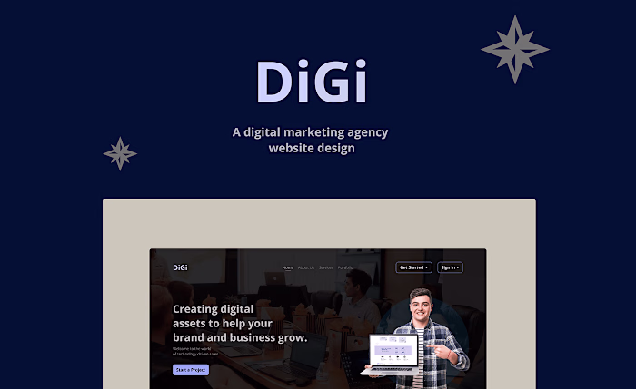 Digital Agency Website Landing Page