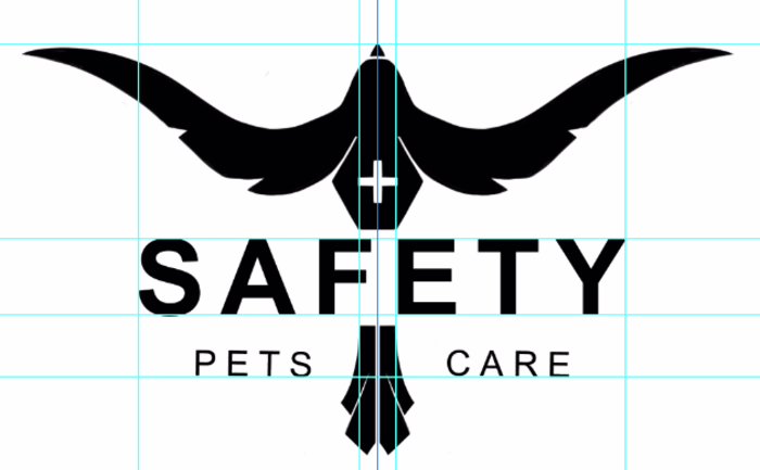 Safety Pet Care Escher Pattern Design & Logo