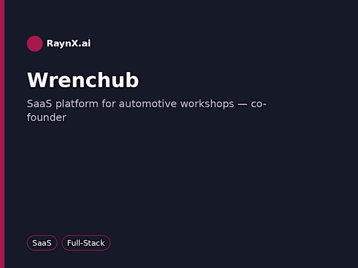 Wrenchub — SaaS Platform for Automotive Workshops
