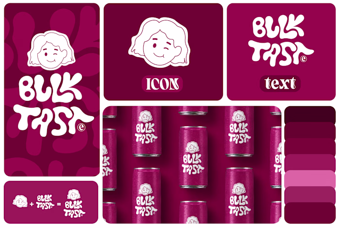 Bulk Taste Brand identity Design { sells Drinks }