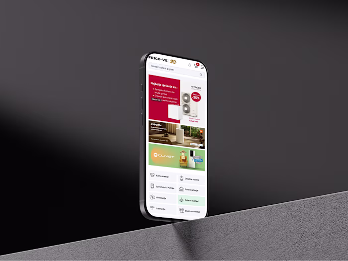 Frigo-ve e-commerce website