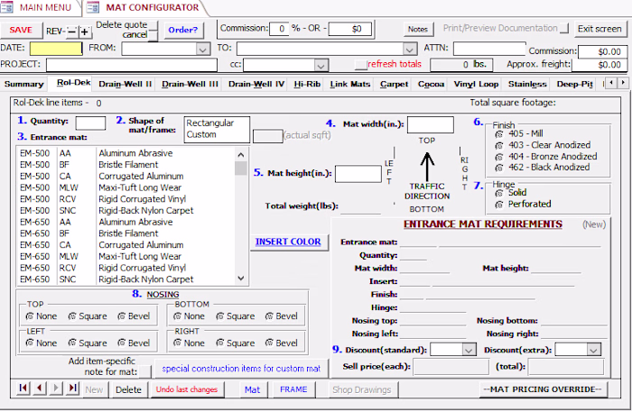 Quoting/Estimating/Project CRM