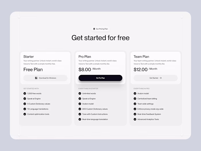 Pricing Plan Design