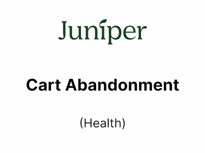 Juniper Cart Abandonment Series