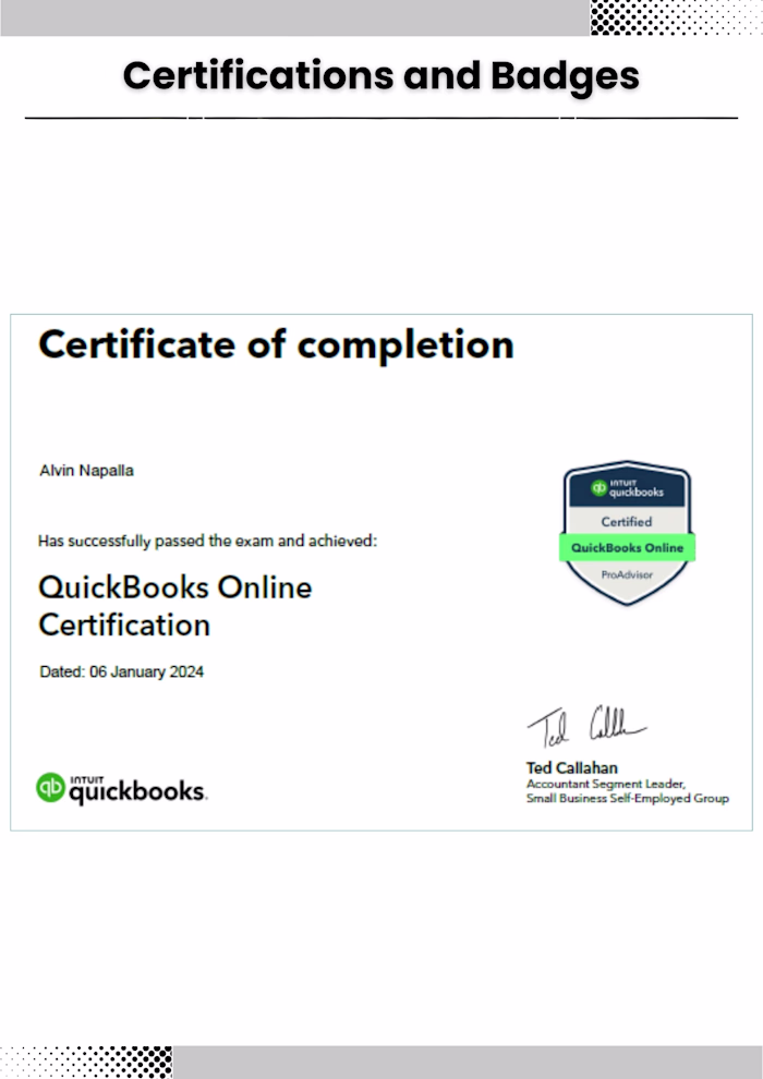 Certifications