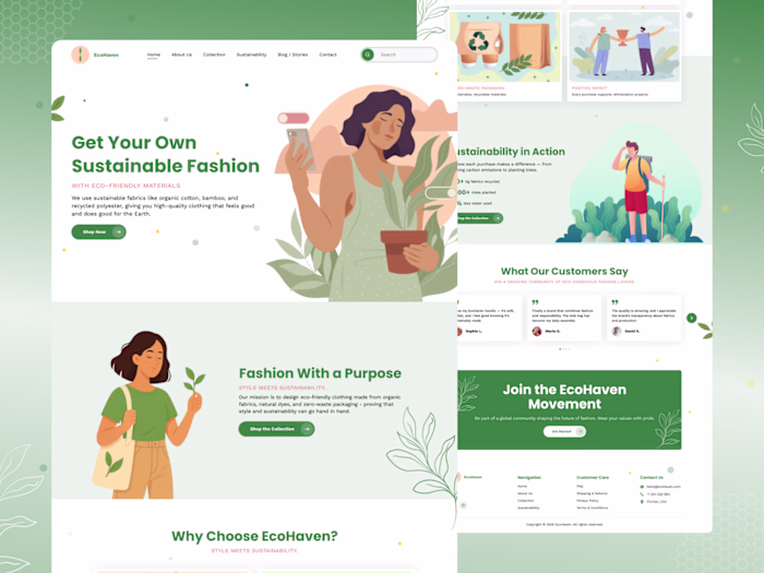 EcoHaven - Sustainable Fashion E-commerce