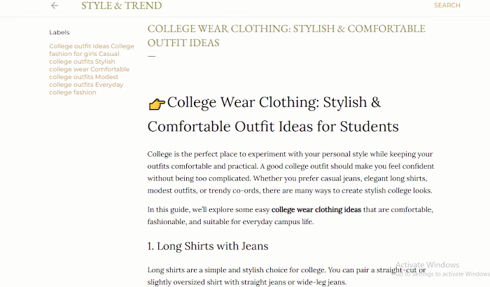 🎓✨ College Wear Clothing Ideas