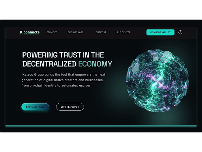 Web3 Landing Page Design | Kconnects by Katsco Group