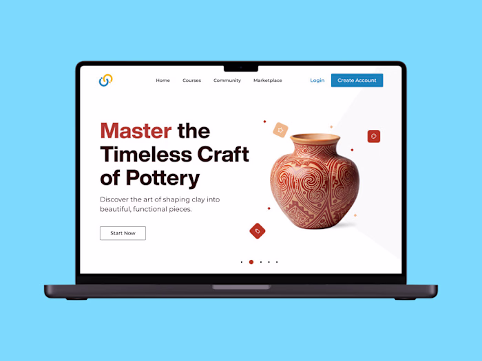Creative Online Learning Website Design