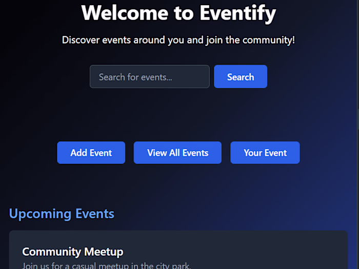 It is event management platform