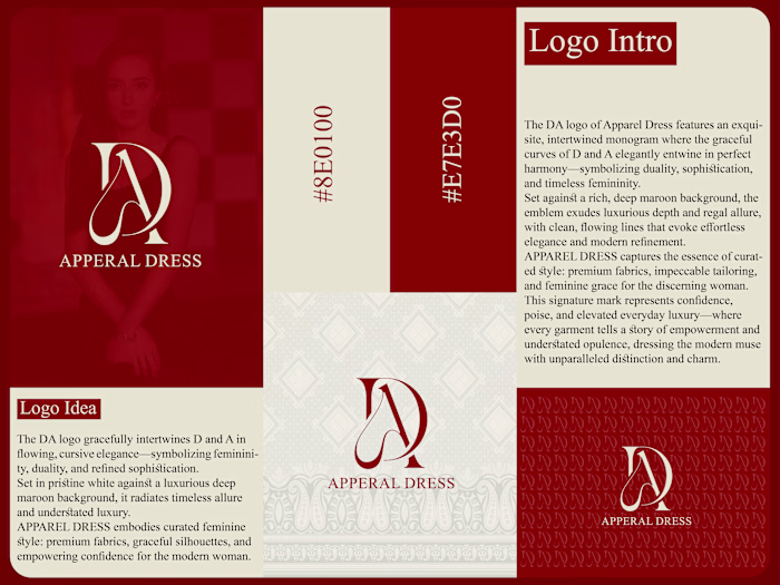 DA or AD cosmetic monogram