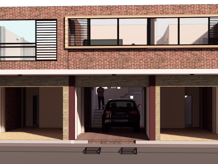 3D design, top view of