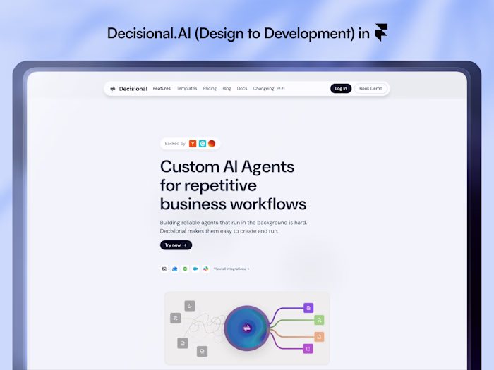 Decisional AI Framer Website Development
