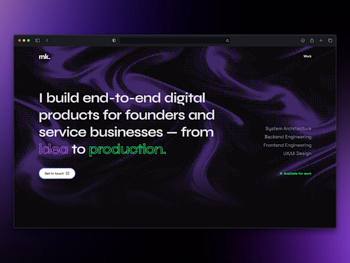 Personal Portfolio Website Design