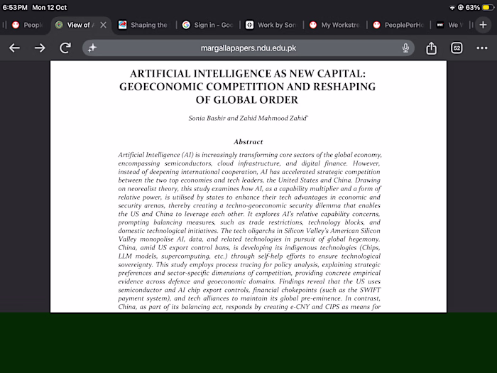 Analyzed AI as a source