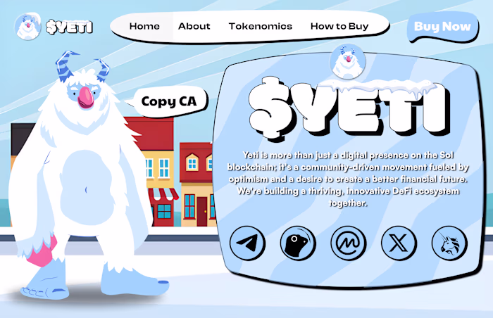 Memecoin Website Landing Page