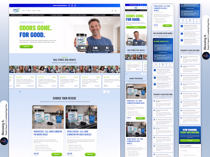 Homepage developed for Odormd with