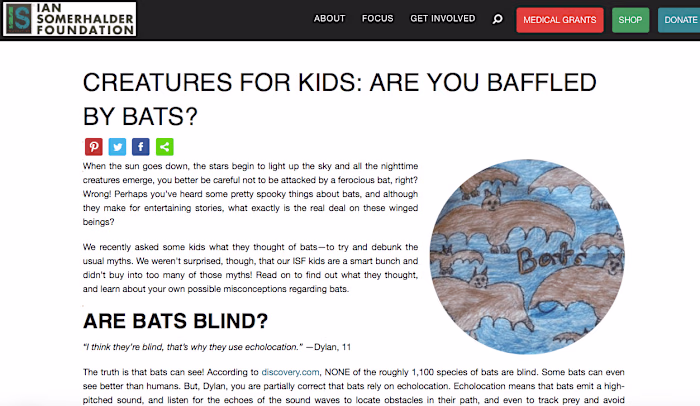 IS Fountation: Creatures for Kids