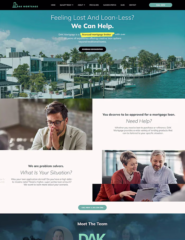 DAK Mortgage - WordPress Website