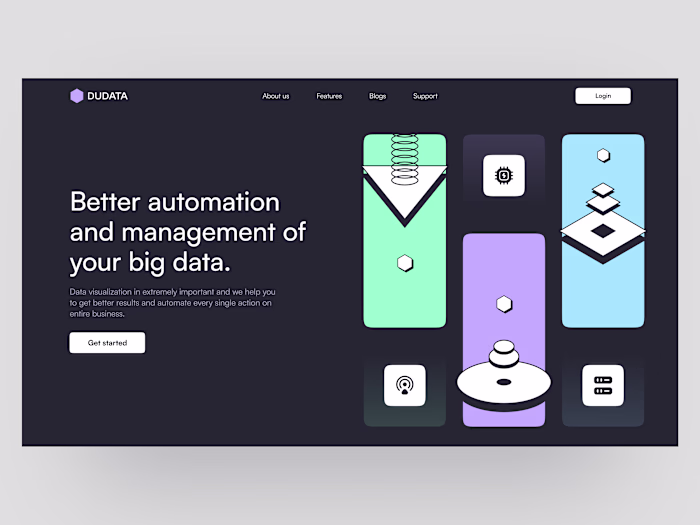 Data Management & Automation Landing page