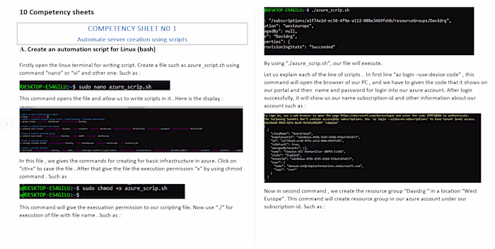Automation through bash shell scripting