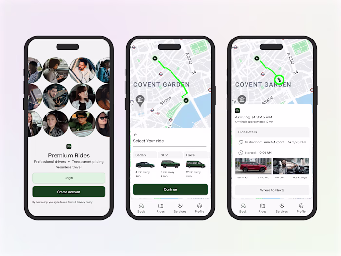 LimoX - Premium Ride-Hailing App