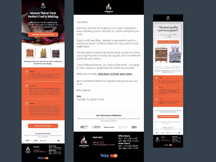 Email Marketing Campaign Redesign
Coughlan Fuels,