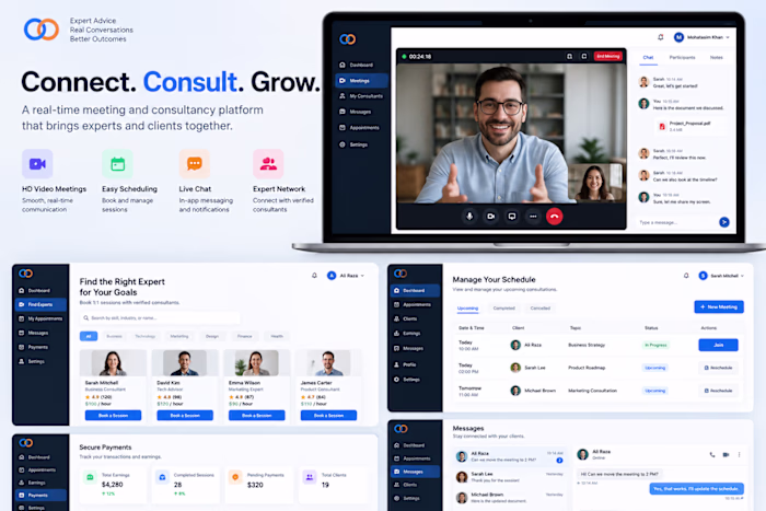 Meeting Consultancy Platform - Real-Time Client Connection