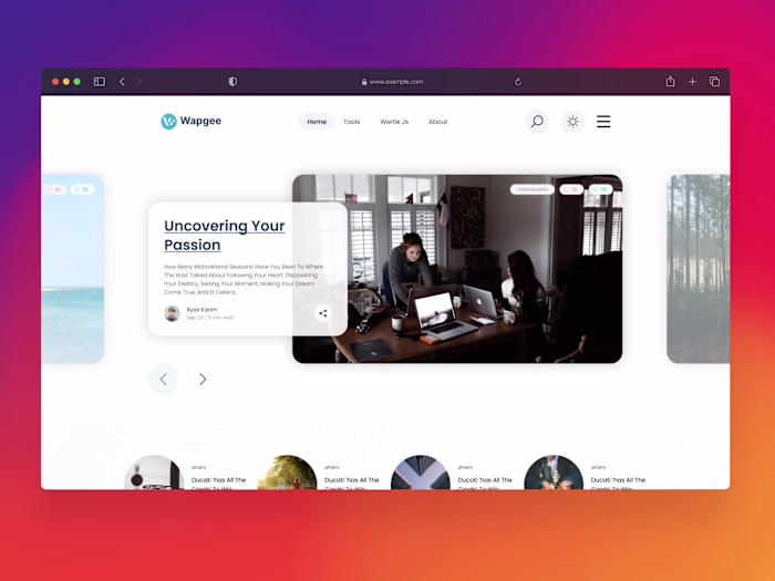 Blog Website Design