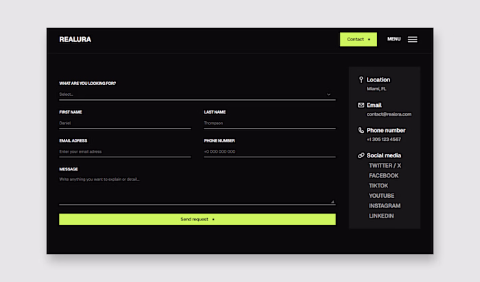 Realura > contact page
