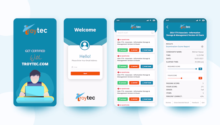 Exam Mobile App UI/UX Design