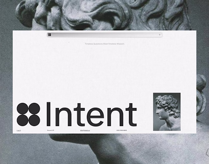 Web design, branding, and UI/UX for Intent