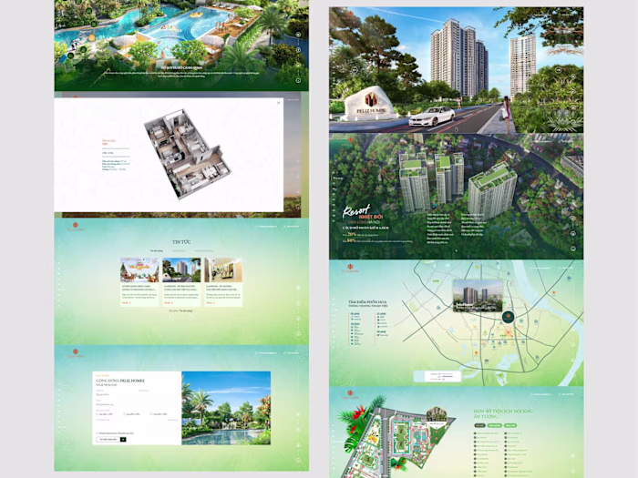 Feliz Homes - Real estate website with many custom layouts.