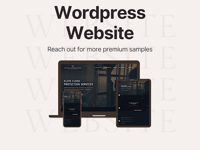 Vernda International Website Development in Wordpress