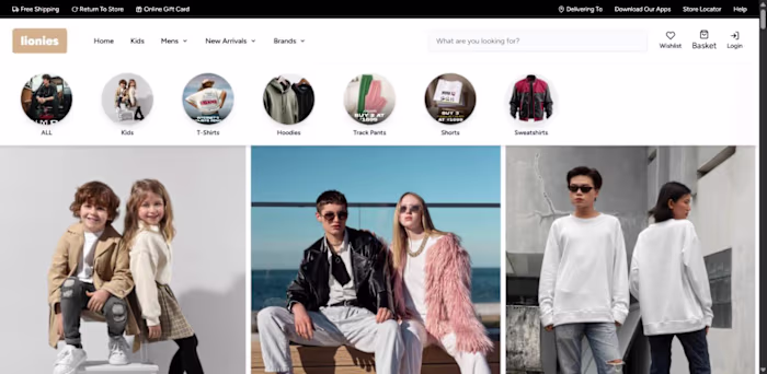 Lionies – Fashion E-commerce Storefront