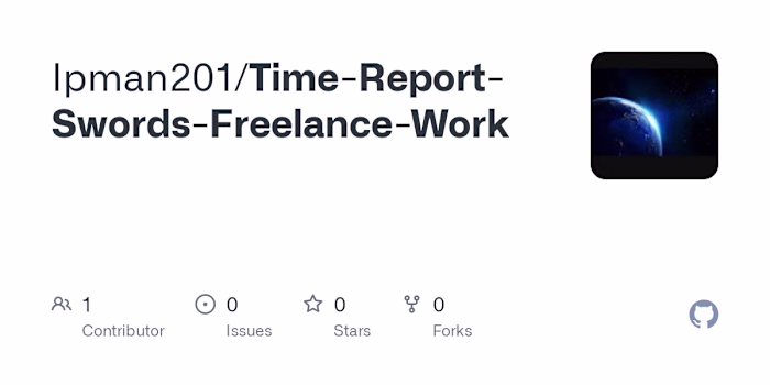 Ipman201/Time-Report-Swords-Freelance-Work