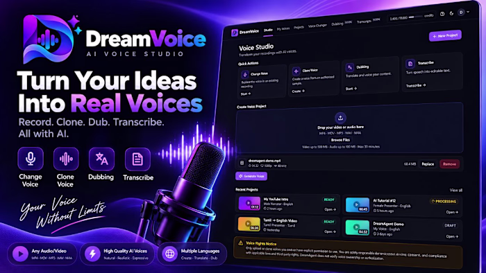 🎙️ Creating and managing voice