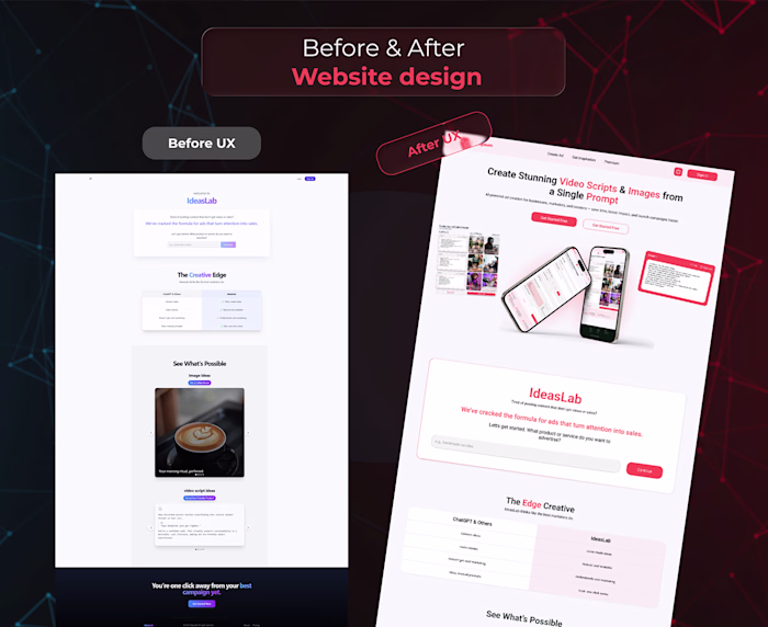 IdeasLab Website Redesign