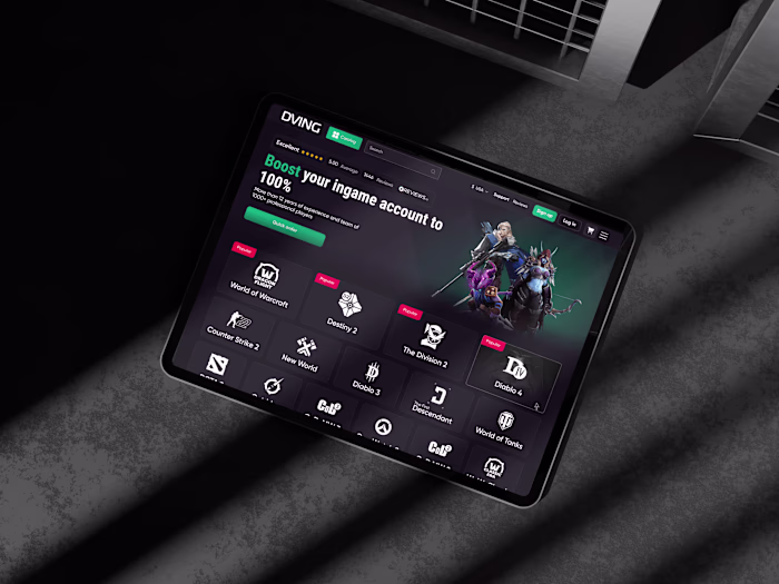 Game Boosting Website