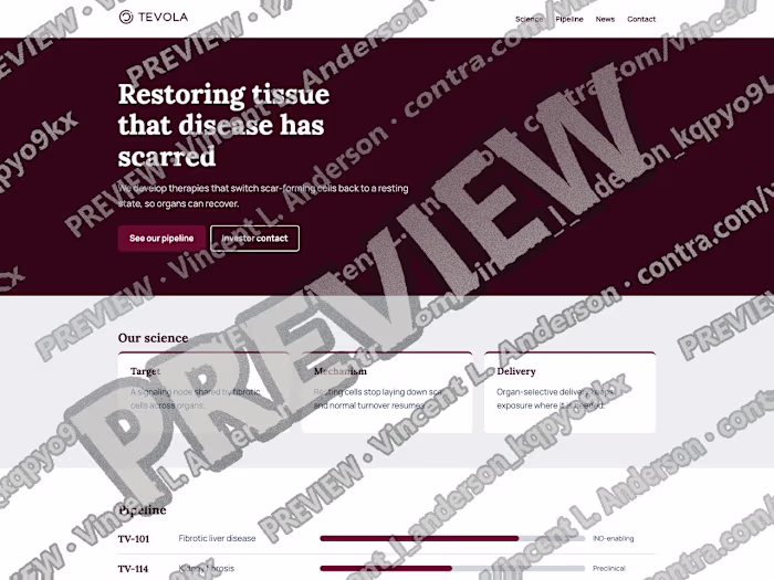 Life sciences wordmark, deck and site package