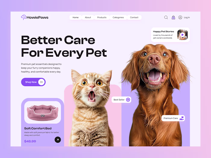 🐾 HowiePaws | Pet Store