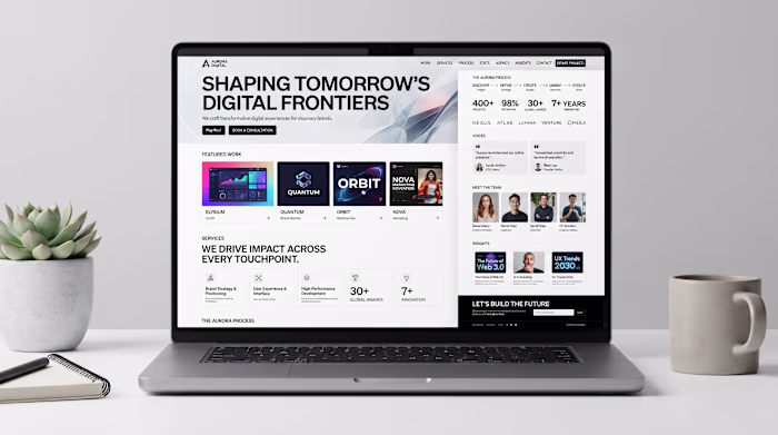 Digital Agency Landing Page UI/UX Design, Creative Web Studi...