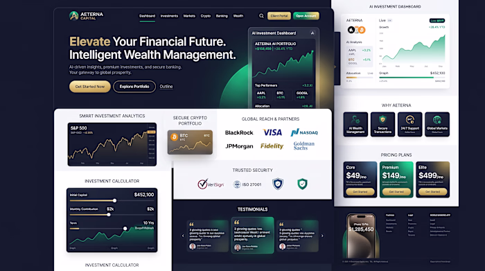 Fintech & Wealth Management UI