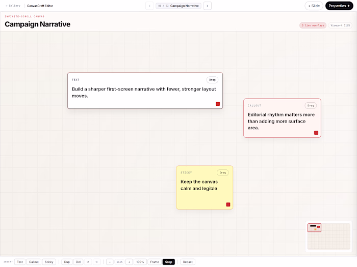 CanvasCraft Editor is a production-style