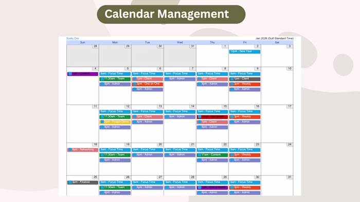 Calendar Management