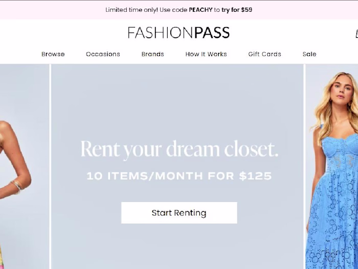 FashionPass – Clothing Rental (.NET API + React)
