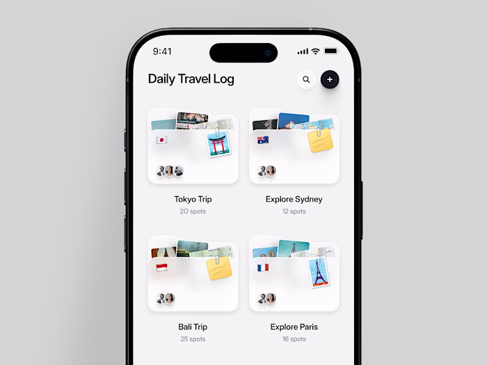 Your Travel Journal folders 📁