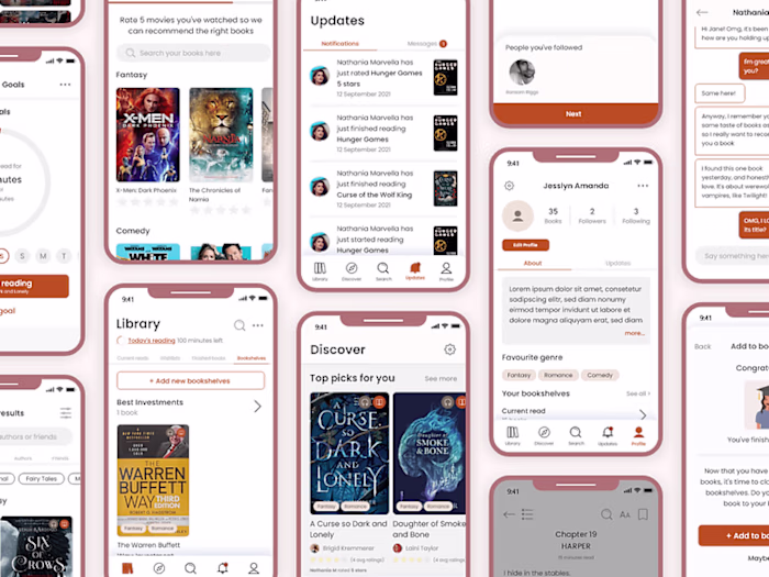 Book reading app 